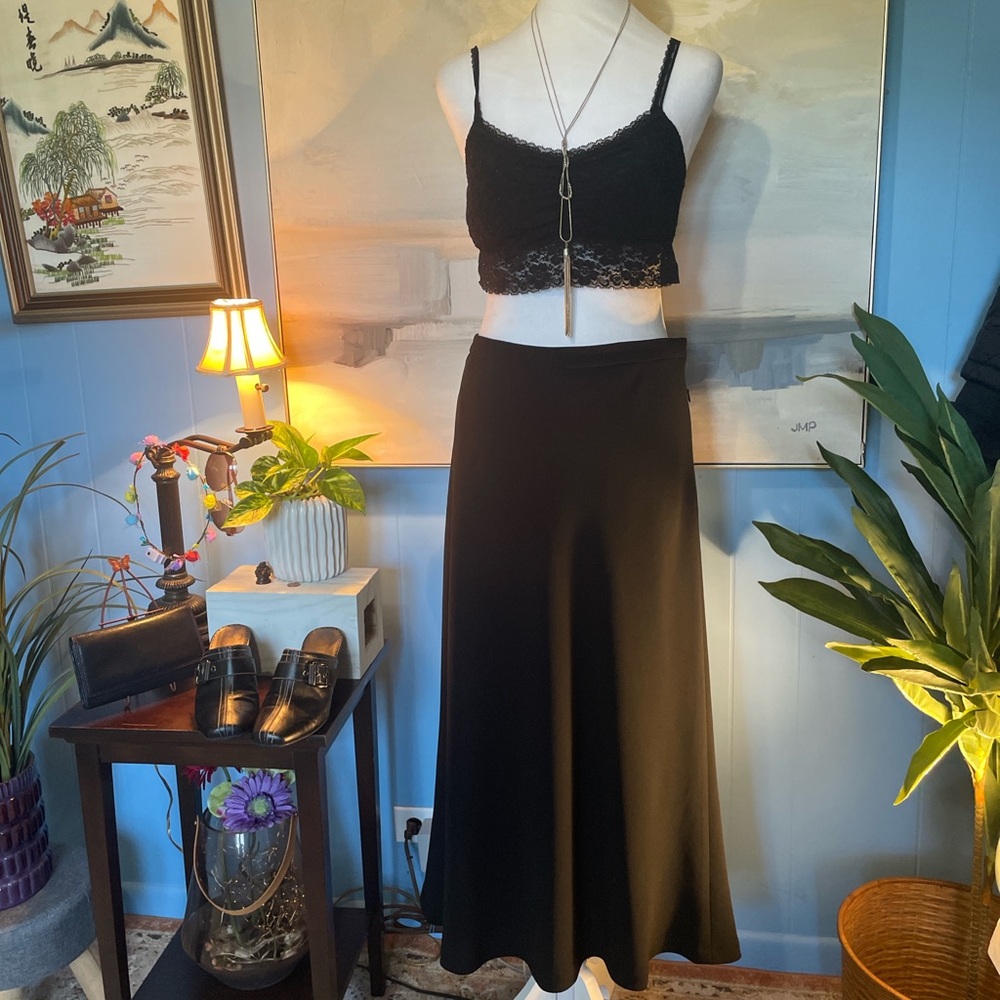 Jones New York Elegant Black Maxi Skirt